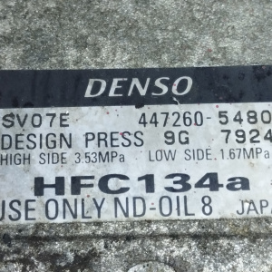 Компрессор кондиционера Daihatsu EJ-VE Move L251/L651 Trevis/Cuore ( диаметр шкива 123 мм. 88310-B2140 ) 447260-5480