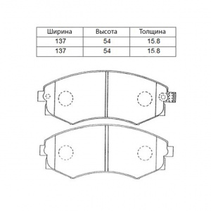 Колодки тормозные Nissan Avenir W10/EU13/EU14/VW30/M11/HP10/HP11/KBC23 ОСТАТОК 80-90% F 41060-3C490/PF-2245