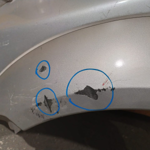 Крыло Suzuki Jimny Sierra JB43W перед, лев с зеркалом уширитель