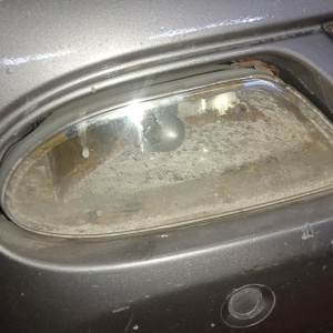 Ноускат Mercedes M-Class W163 '2003 M112/M113 фароочистителии, туманки деф. (трещины и сколы на бампере)