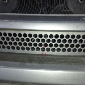 Ноускат Mercedes M-Class W163 '2003 M112/M113 фароочистителии, туманки деф. (трещины и сколы на бампере)