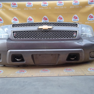 Ноускат Chevrolet Tahoe GMT900 '2012 замят слева, треснуты решётка и верх.крепления фар