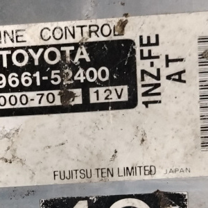 Коса ДВС Toyota 1NZ Funcargo NCP21 2WD a/t U340E 10к.+  компьютер 89661-52400 разъём компьютера в 3 ряда 82121-52361