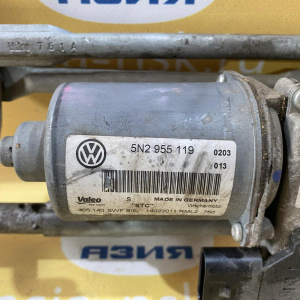 Моторчик привода дворниками Volkswagen Tiguan 5N1 F Сломана направляющая 5N2955119