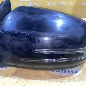 Зеркало Mercedes C-Class W204 лев 7+2+2к 197U Правый руль, с подсветкой (трещина на корпусе) '2008