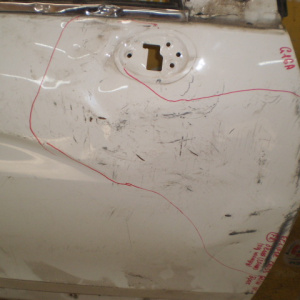 Дверь боковая Mitsubishi Eclipse Cross GK1W '2017-2021 перед, прав Брак (голая) под накладку 5700A960