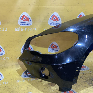 Крыло BMW X5 E70 '2007 перед, лев чёрное, с омывателем фары (царапины) 51657178395