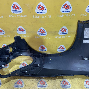 Крыло BMW X5 E70 '2007 перед, лев чёрное, с омывателем фары (царапины) 51657178395