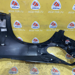 Крыло BMW X5 E70 '2007 перед, прав чёрное, с омывателем фары (царапины) 51657178396