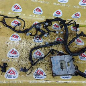 Коса ДВС Toyota 1NZ-FE Raum NCZ20 2WD a/t ДЕФЕКТ + компьютер 89661-46030 мех. заслонка ( акпп 9 конт. ) разъём компьютера в 4 ряда