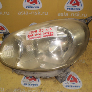 Фара NISSAN H009 лев March K13 '2010-2013 Дефект стекла (глубокие царапины) корректор