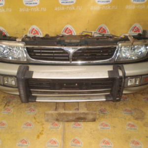 Ноускат Mitsubishi Chariot N43W 4G63 '1994-1997 a/t Дефект бампера (с дугой) Без диффузоров (коррозия рамки) Скол R сигнала (без габаритов) ф.110-8709