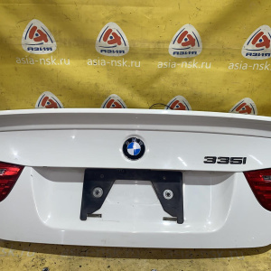 Крышка багажника BMW 3-Series E90 '2008 335i белый, спойлер, камера, фонари 41627254425