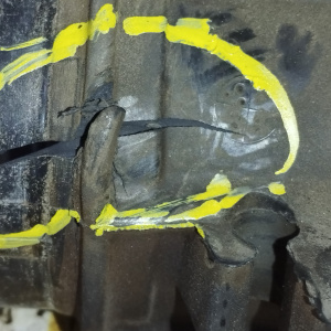 Гофра впускного коллектора Honda B20B Stepwgn RF1/RF2 резиновая ДЕФЕКТ РЕЗАНАЯ 17228-P3G-000