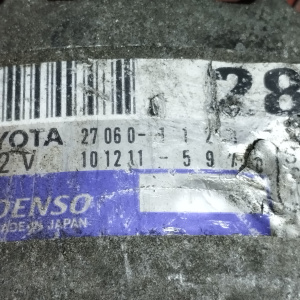 Генератор Toyota 4E/5E Raum EXZ10/EE111 ПРОБЕГ 34-57 т.км. NEW 3 конт. овальный разъемB ( S/IG/L ) 12V  70A 27060-11281