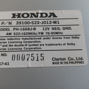 Магнитола Honda Avancier TA1 39100-S2X-J012-M1