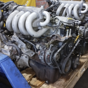Двигатель Mazda ZL-DE-411308 2WD БЕЗ ГЕНЕРАТОРА Familia BJ5W-318658 ПРОБЕГ 44 Т КМ