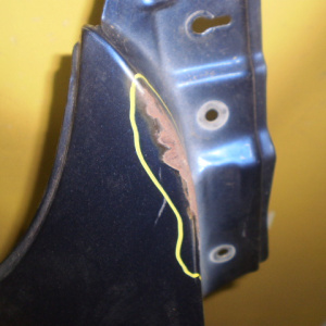 Крыло TOYOTA Platz NCP12 '1999-2002 перед, прав (коррозия) 53811-52050