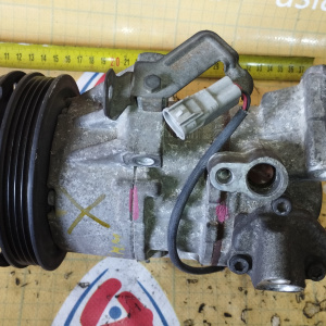 Компрессор кондиционера Toyota 1NZ-FE Corolla Fielder/Probox NCP51 '2004- ДЕФЕКТ КЛАПАНА НЕ РАБОТАЕТ Пластиковый шкив диаметр 125 мм. 447260-2031/-203