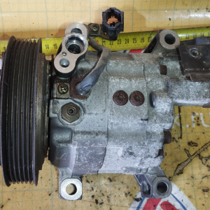 Компрессор кондиционера Nissan QG16/QG18 Sunny W11/U14/P11/B15/V10 4 болта с датчиком 92600-4M410/-4M400 / 506021-5400/-5160 ПРОБЕГ 43 т.км