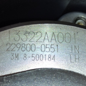 Шестерня распредвала Subaru 13322AA001 / 229800-0551 Impreza GH EL154/EJ204/EJ255 L в муфта VVTI ( верх ) ( LH-IN )