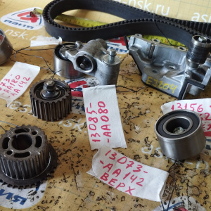 Ролик ремня грм Subaru 13156AA062+13028AA240+13021AA141+13033AA042 Impreza GH EJ204 1 ЕГР комплект как на фото