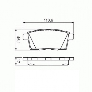 Колодки тормозные Mazda CX-7 ER8/LY3P L5-VE ОСТАТОК 50-60% R L2Y6-26-43Z/PF-5564