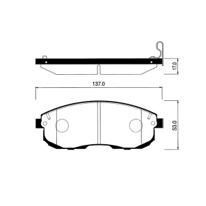Колодки тормозные Suzuki/Nissan SX4#Cefiro YA41S/YB41S/YA11S/YB11S/YC11S/A33 CD20ET ОСТАТОК 80-90% F 55810-80J00/PF-2504