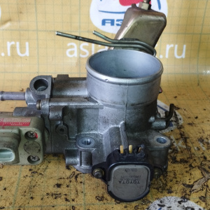 Заслонка дроссельная Toyota 2TZ-FE Estima Lucida TCR20 '1996-1999 22210-76060 ДЕФЕКТ ДАТЧИКА ПОЛОЖЕНИЯ И СЛОМАН ВАЛ ЗАСЛОНКИ (датчик х/х  22270-76030)